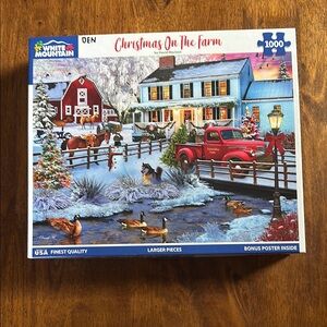 White Mountain Christmas On The Farm Puzzle